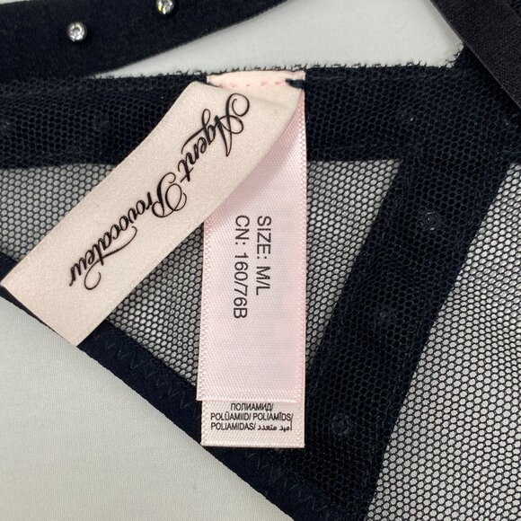 Agent Provocateur Judy Black Studded Thong M/L New $165 - Picture 6 of 7